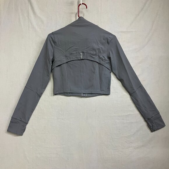 KTILG Women's M Cropped Jacket Zip Up Athletic Workout Yoga Gym Outwear Running - Picture 8 of 14